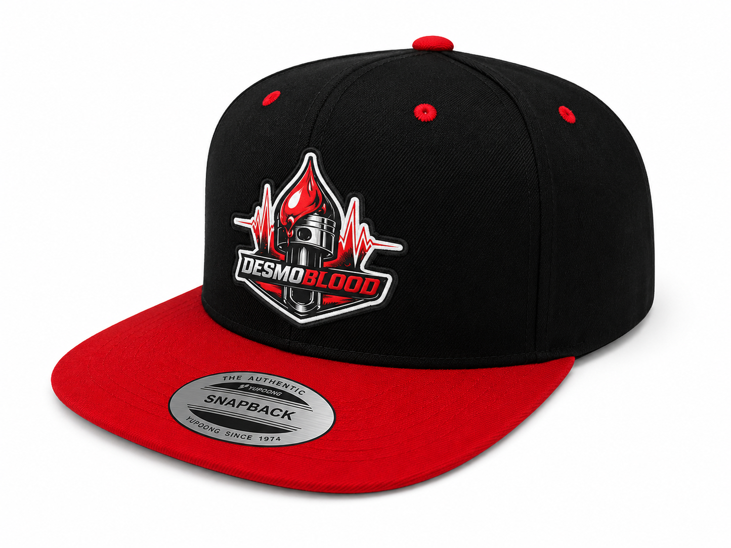 DesmoBlood Snapback – Black & Red Edition