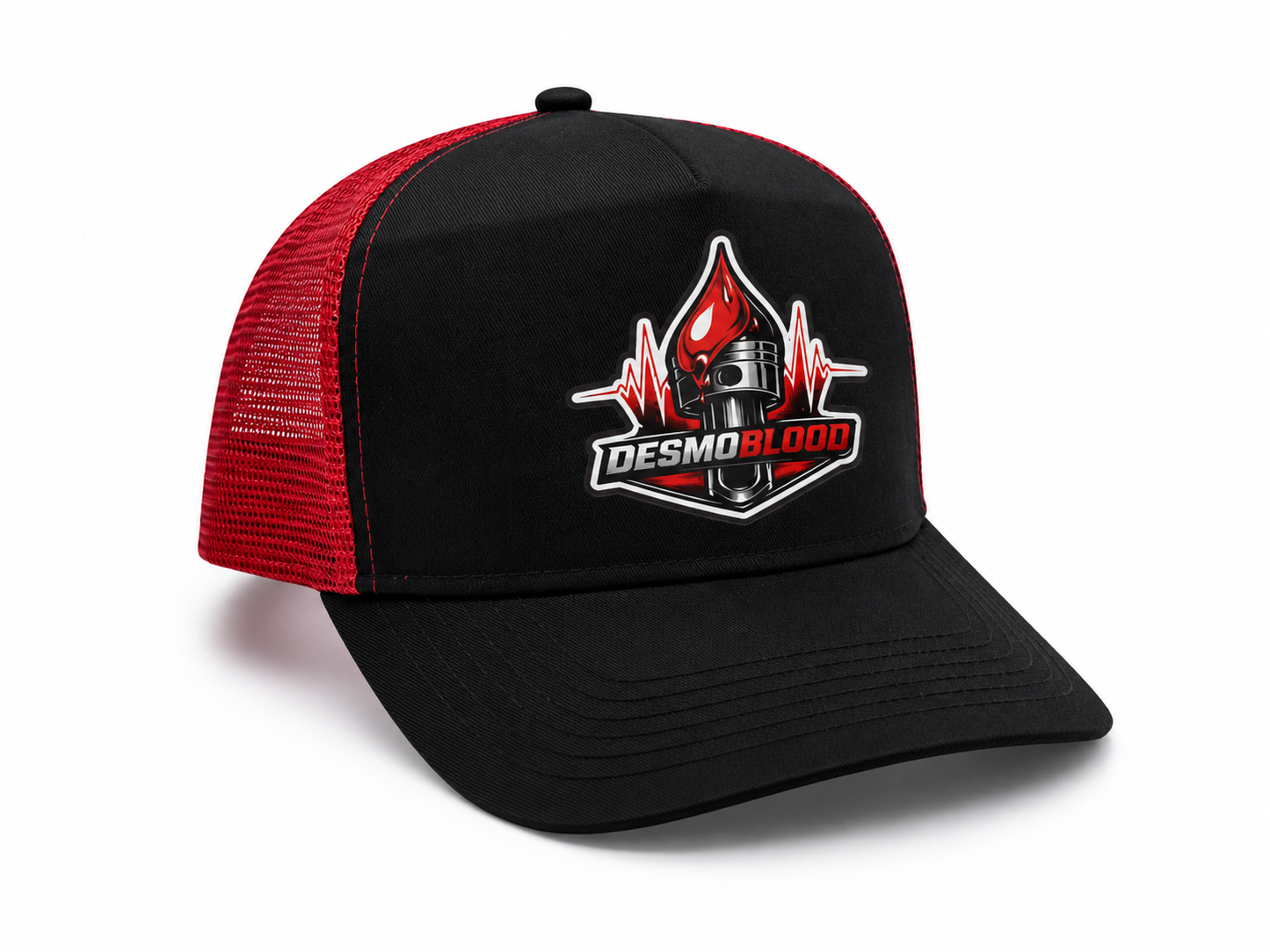 DesmoBlood Trucker Cap – Black & Red Edition